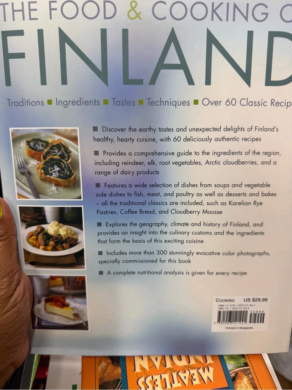 The Food & Cooking of Finland by Anja Hill | Hardcover Nordic Cookbook | 60+